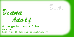 diana adolf business card
